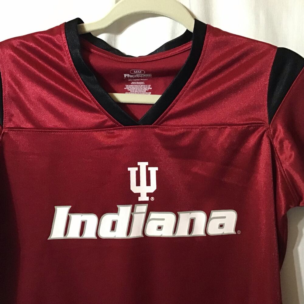 Women's Indiana Hoosiers Pro Edge Knights Apparel IU  Short sleeve Jersey M - Picture 2 of 6